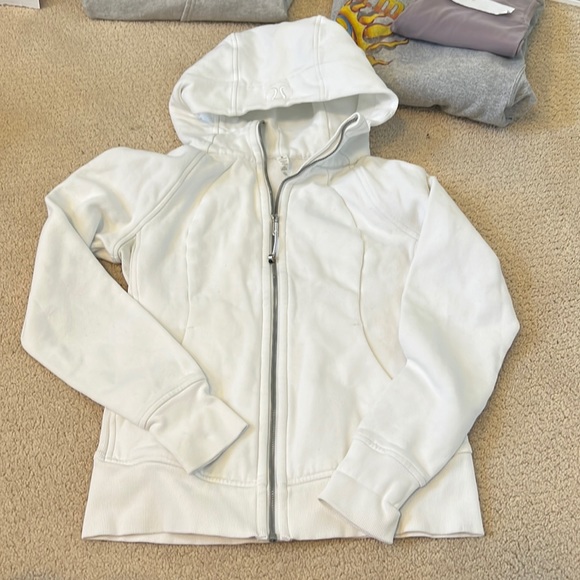 lululemon athletica Jackets & Blazers - White lulu scuba jacket